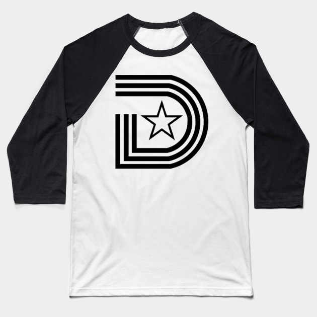 Triple D Black (Various Colors Available) Baseball T-Shirt by DJ Jammin Joe